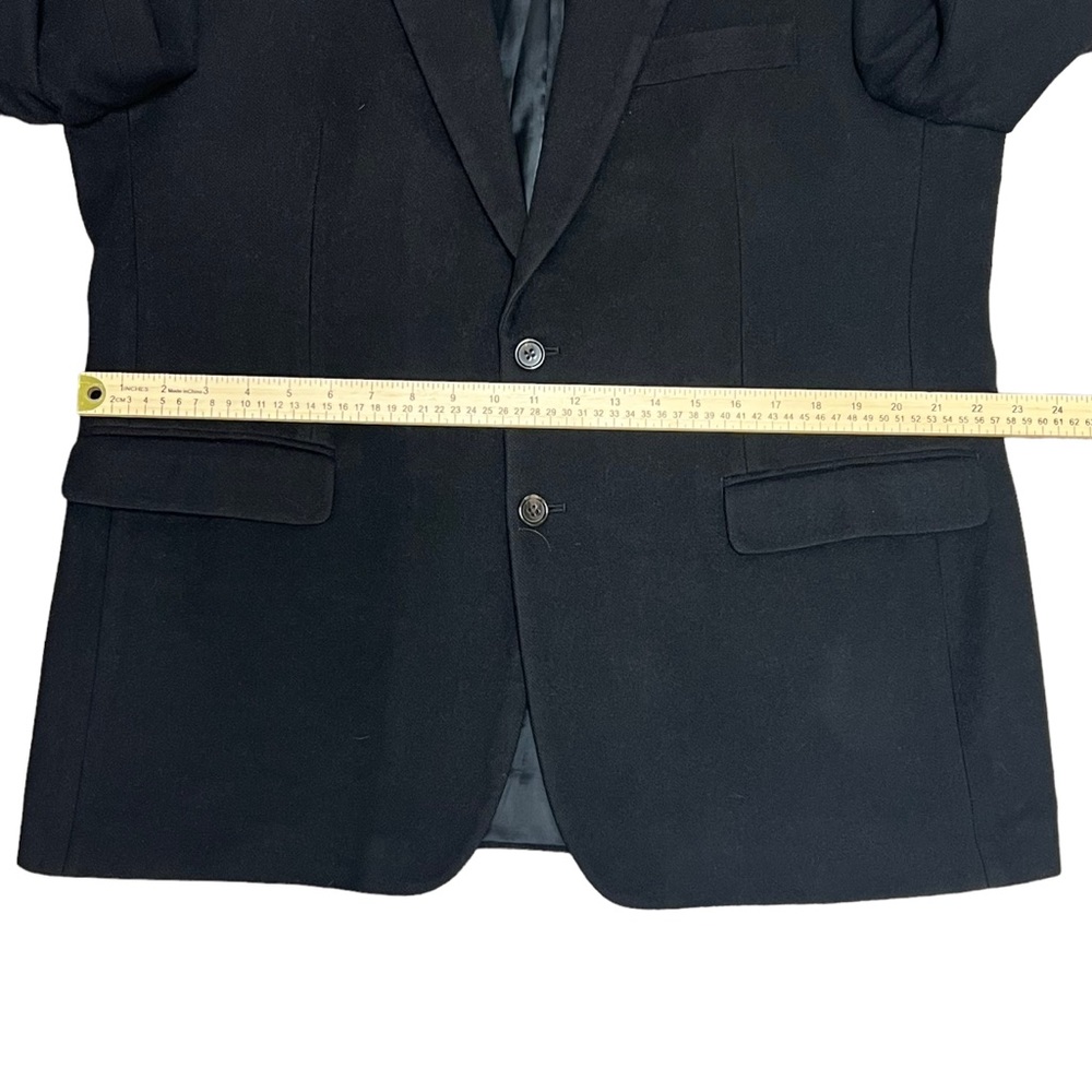 Ralph Ralph Lauren Loro Piana Jacket Men’s 44R Camel Hair Suit Coat Italy Black - Picture 8 of 11